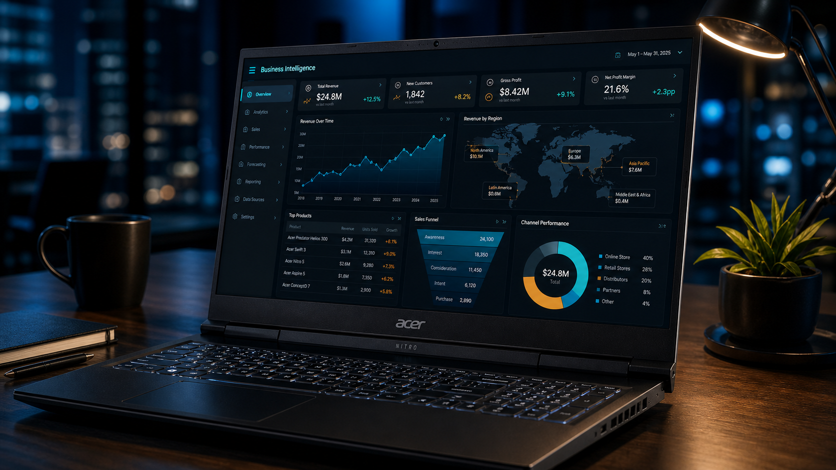Dashboard Power BI Digital Master AI